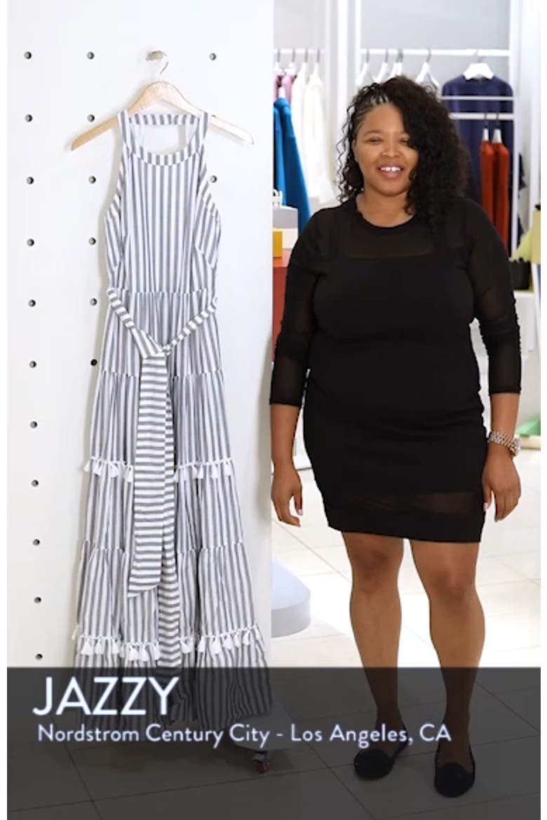 Tiered Tassel Fringe Cotton Maxi Dress video