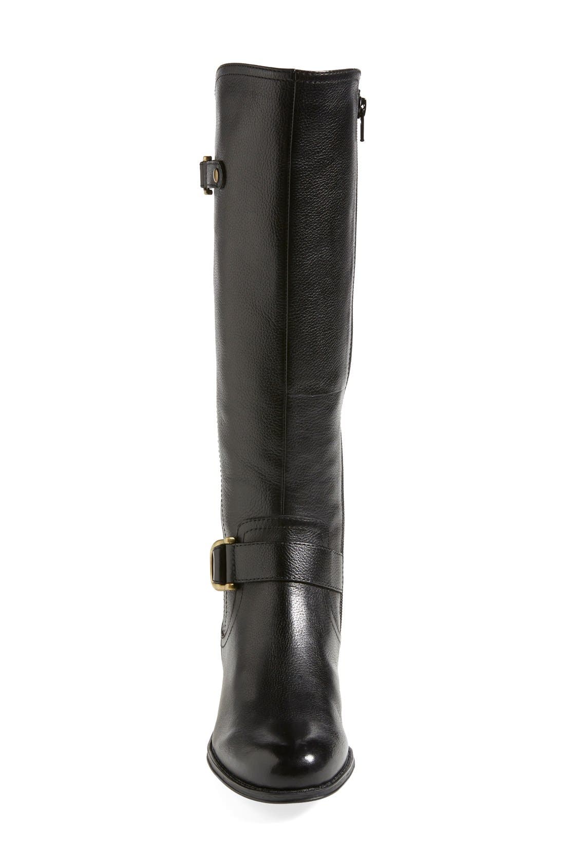 Naturalizer 'Jersey' Leather Riding Boot, Alternate, color, 