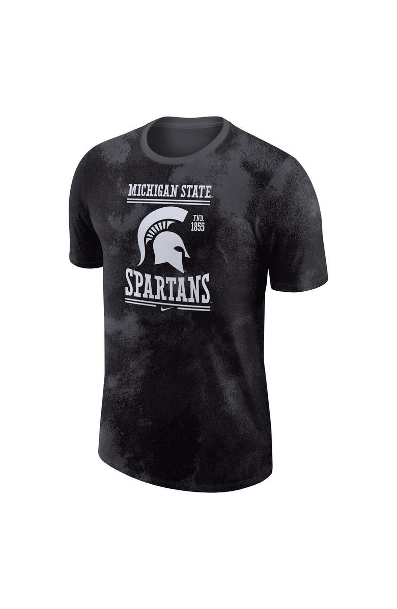 Nike Men's Nike Anthracite Michigan State Spartans Team Stack T-Shirt, Alternate, color, Anthracite