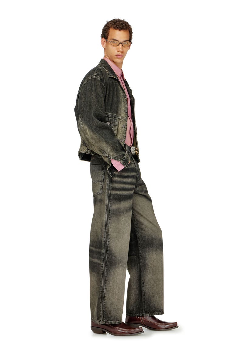 1982 D-Hakou Relaxed High Waist Jeans, Alternate, color, BLACK/DENI
