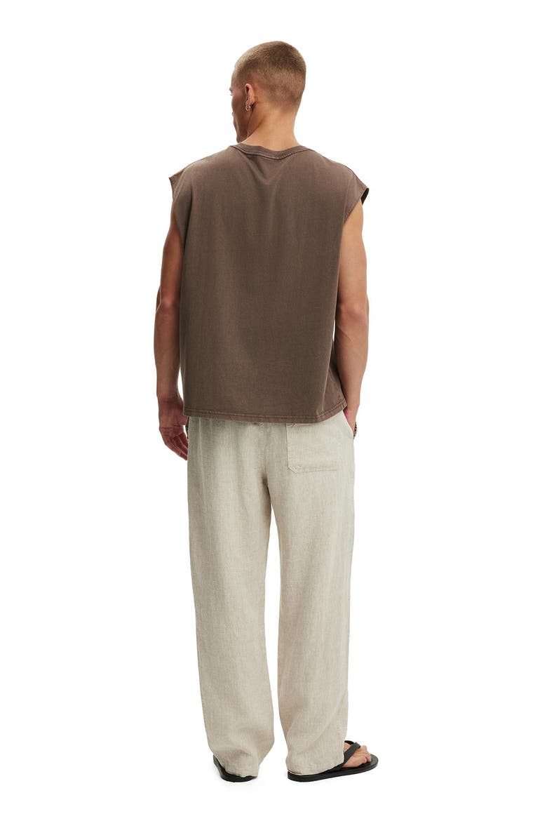 Men's Baggy Linen Pant, Alternate, color, Oatmeal