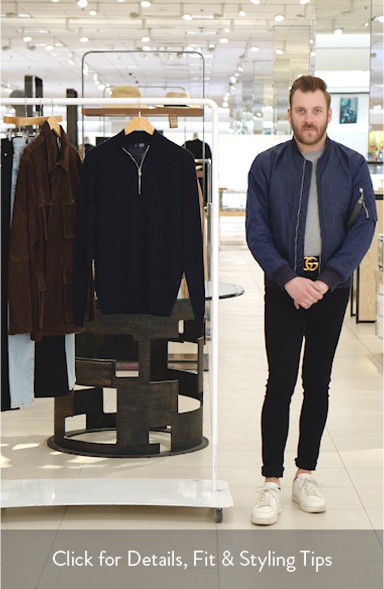 Wool Quarter Zip Sweater, sales video thumbnail