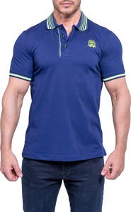Maceoo Tipped Embroidered Logo Polo