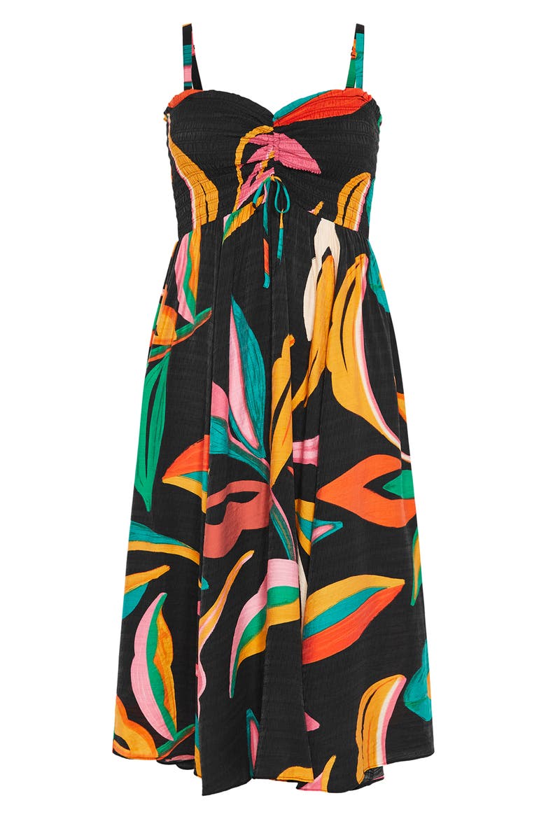 Maui Tropical Print Sundress, Alternate, color, MAUI TROPICAL PRINT