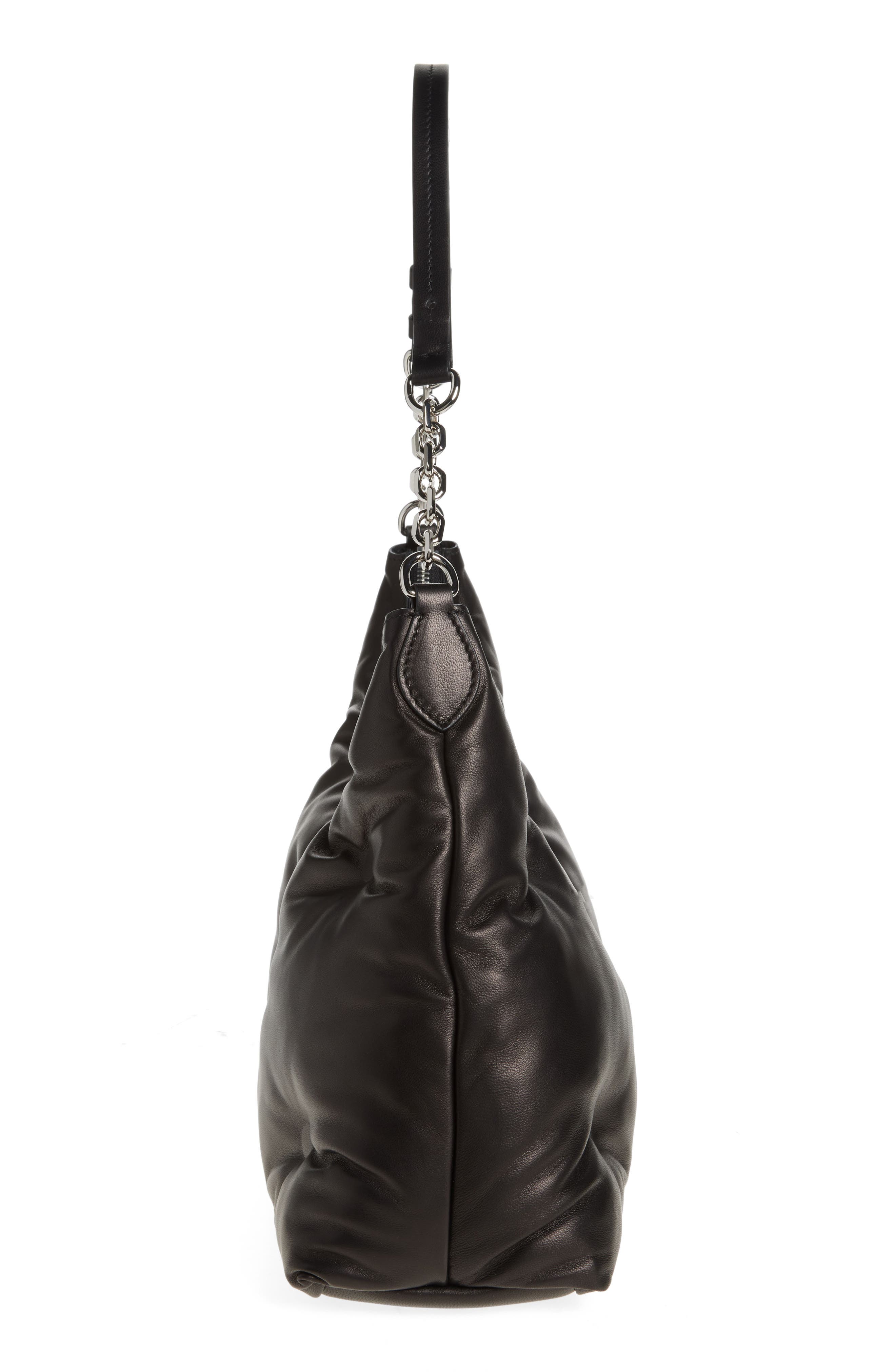 Maison Margiela Medium Glam Slam Hobo Bag, Alternate, color, Black