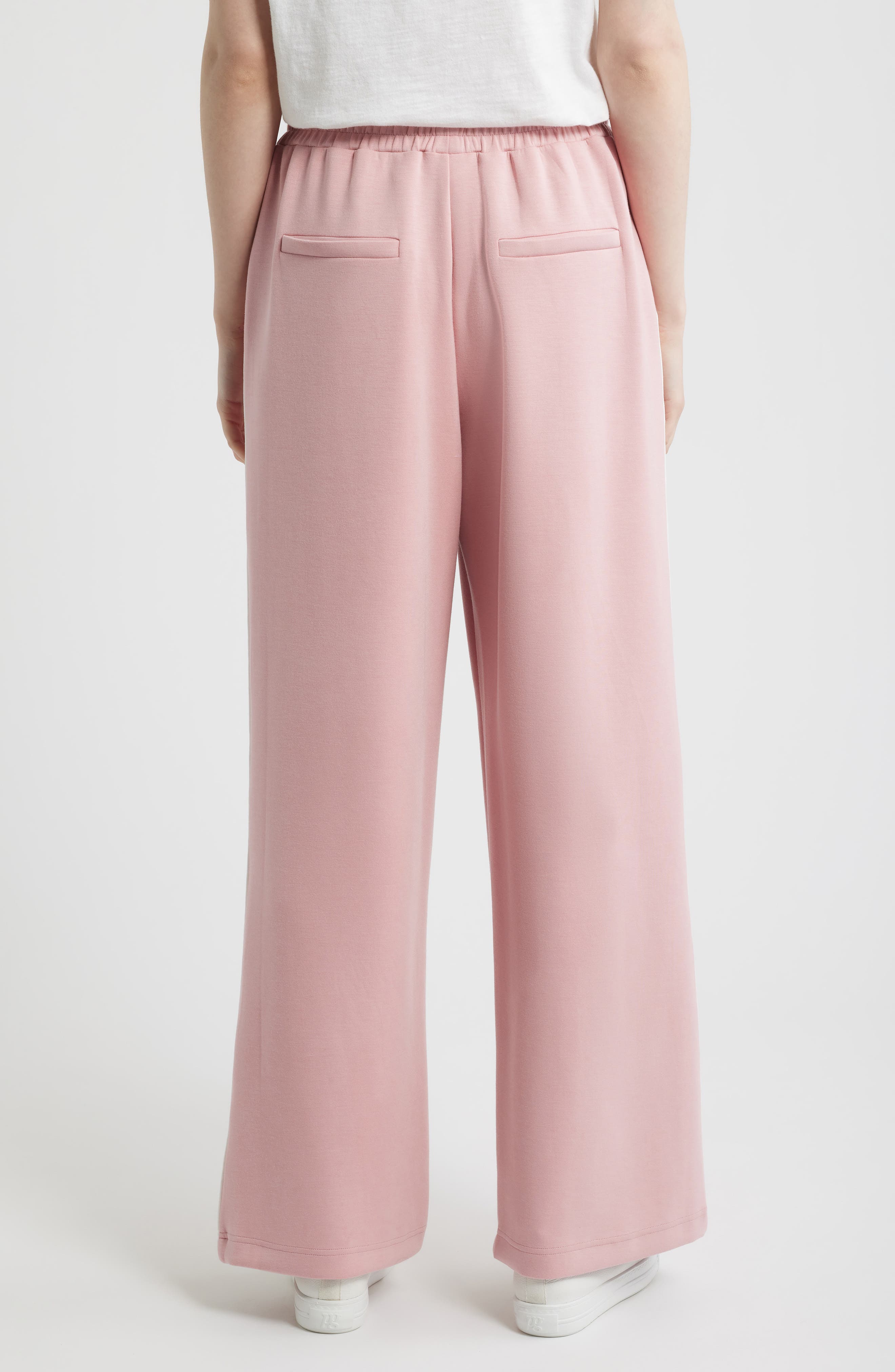 Piped Drawstring Waist Knit Pants - image 2