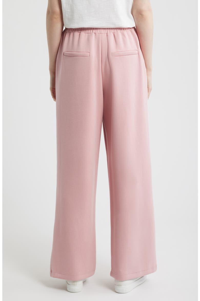 Piped Drawstring Waist Knit Pants, Alternate, color, BLUSH