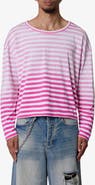mnml Faded Stripe Long Sleeve T-Shirt