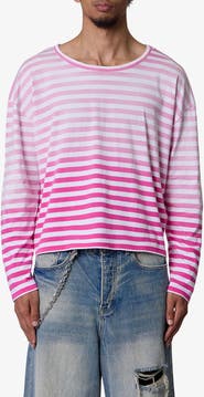 mnml Faded Stripe Long Sleeve T-Shirt