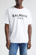 Balmain Organic Cotton Logo Graphic T-Shirt