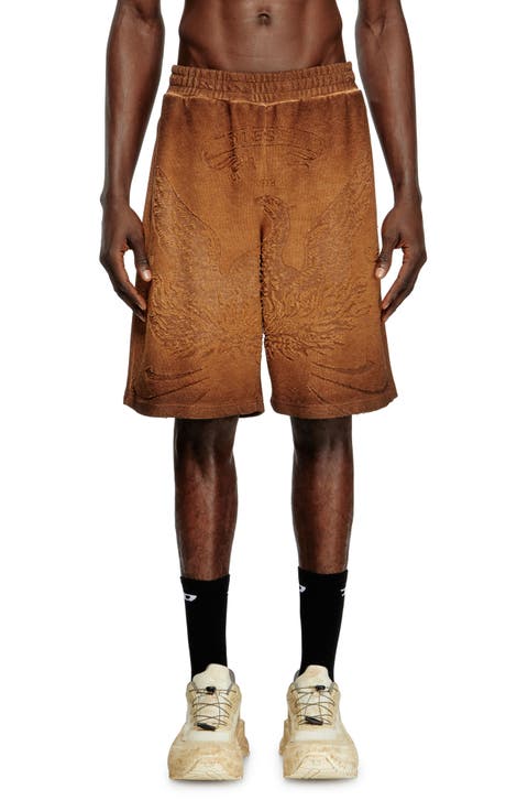 P-Crowde Laser Etched Sweat Shorts