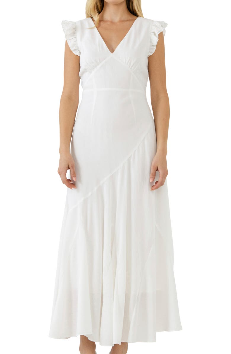 Endless Rose Asymmetrical Ruffle Dress, Alternate, color, 