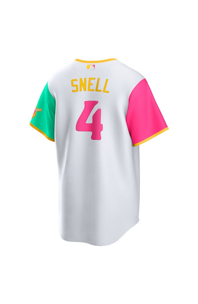 Nike Men's Nike Blake Snell White San Diego Padres City Connect Replica Player Jersey, Alternate, color, 