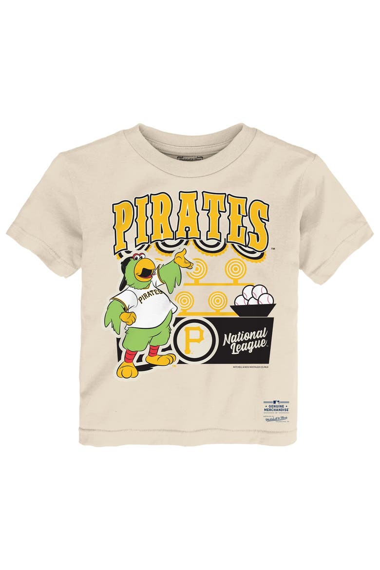 Toddler Mitchell & Ness  Cream Pittsburgh Pirates Step Back Up T-Shirt, Main, color, Cream