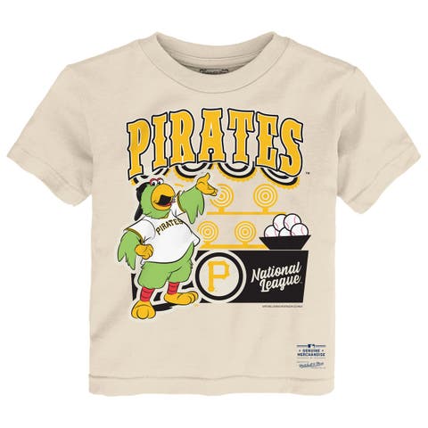 Toddler Mitchell & Ness  Cream Pittsburgh Pirates Step Back Up T-Shirt
