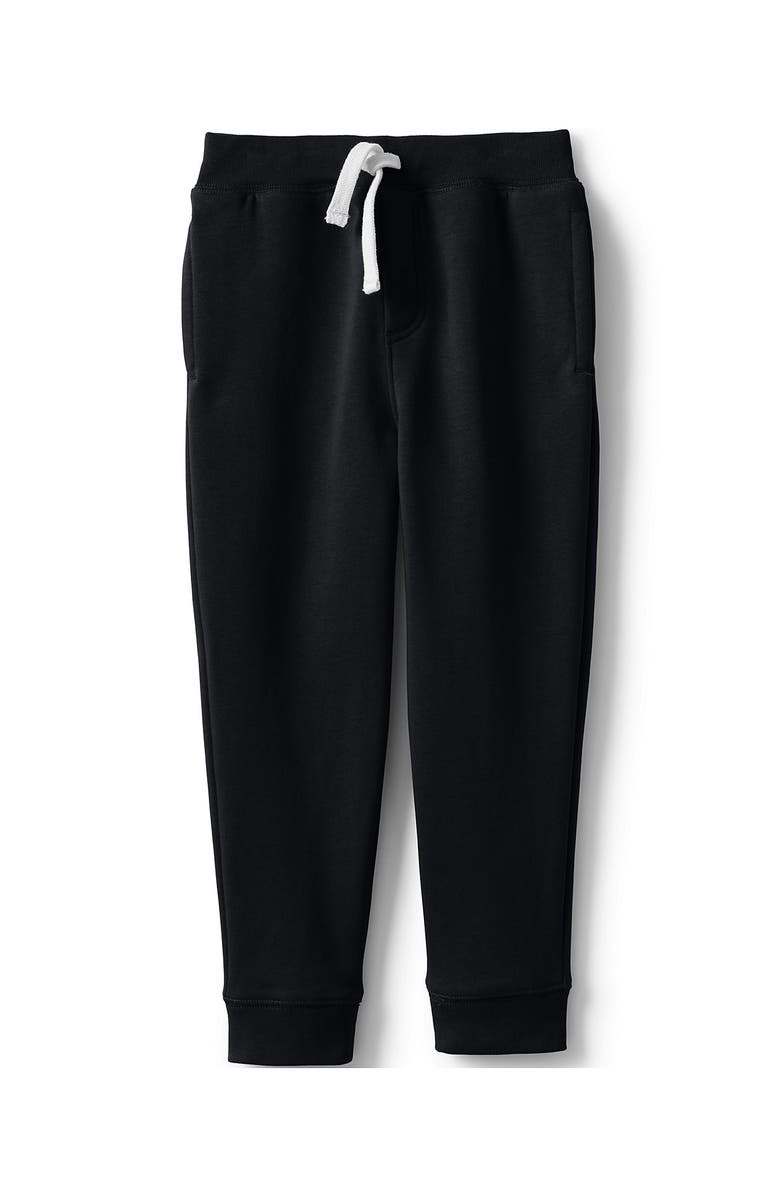 Lands' End School Uniform Kids Jogger Sweatpants, Main, color, Black
