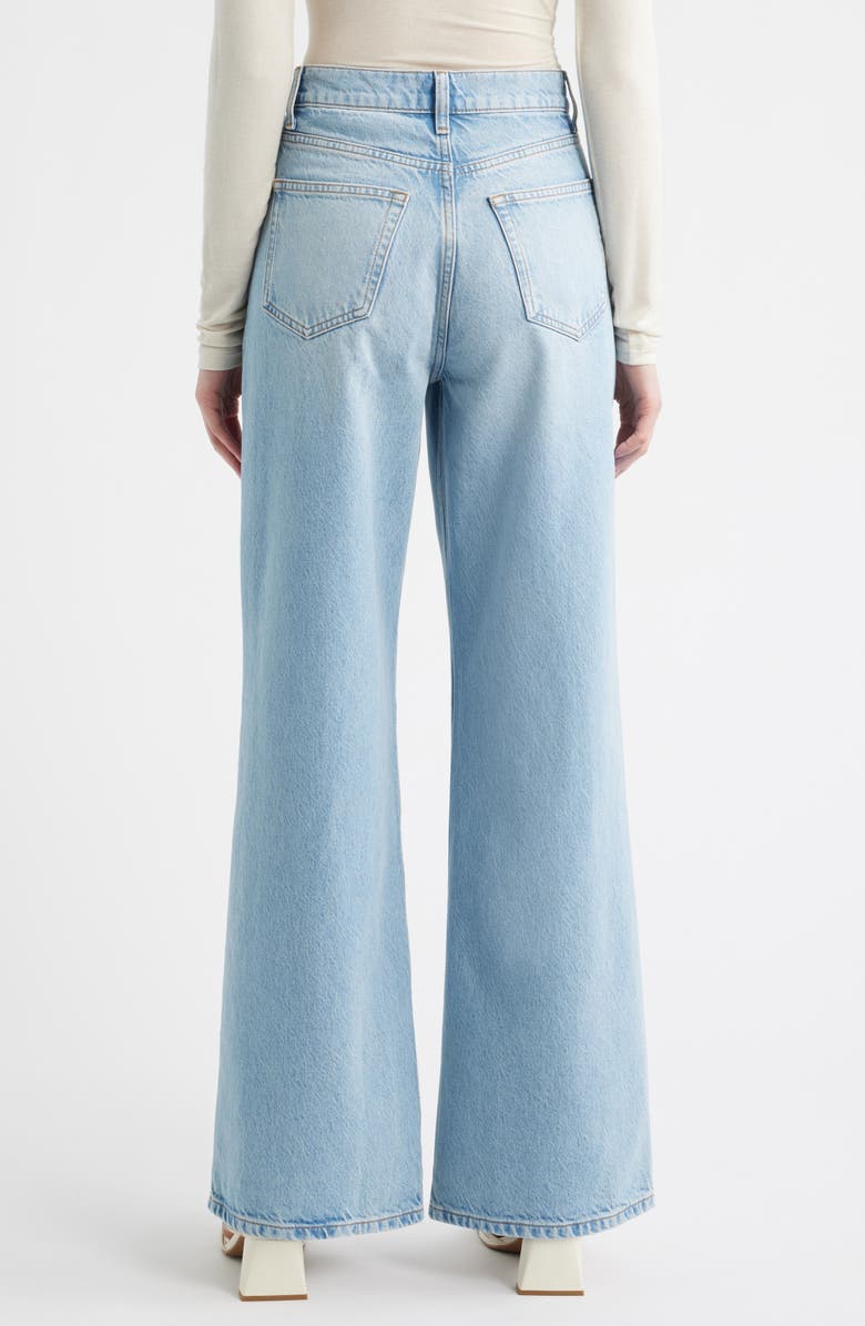 Reformation Cary High Waist Slouchy Wide Leg Jeans, Alternate, color, Arena