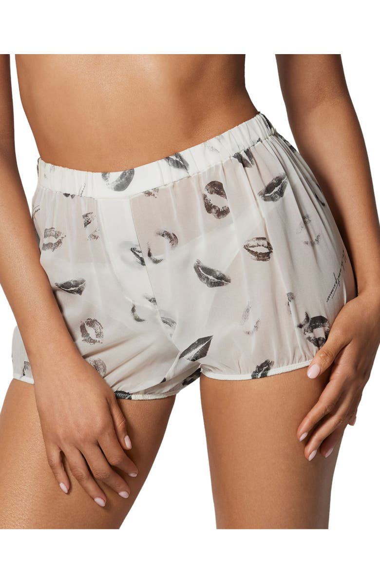 Kiki de Montparnasse Bisou Bisou Bloomer, Main, color, Black/Ivory