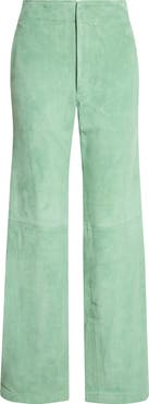 Ulla Johnson Freja Wide Leg Suede Leather Jeans