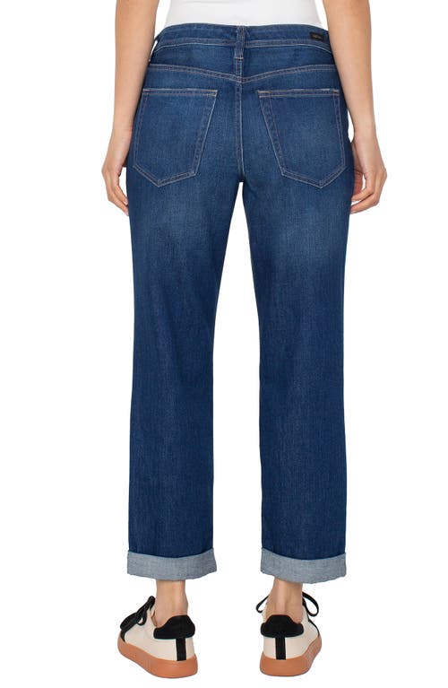 Liverpool Los Angeles The Keeper Cuffed Boyfriend Jeans In Blue