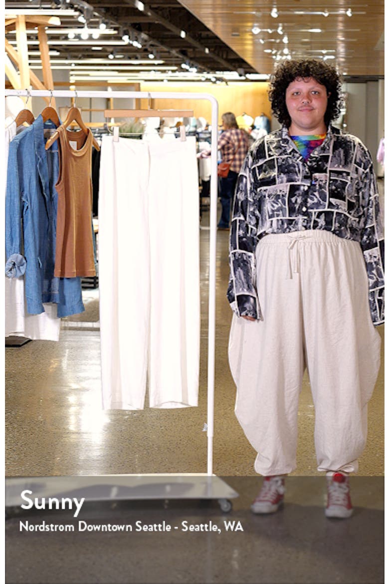 Wide Leg Linen Blend Pants video