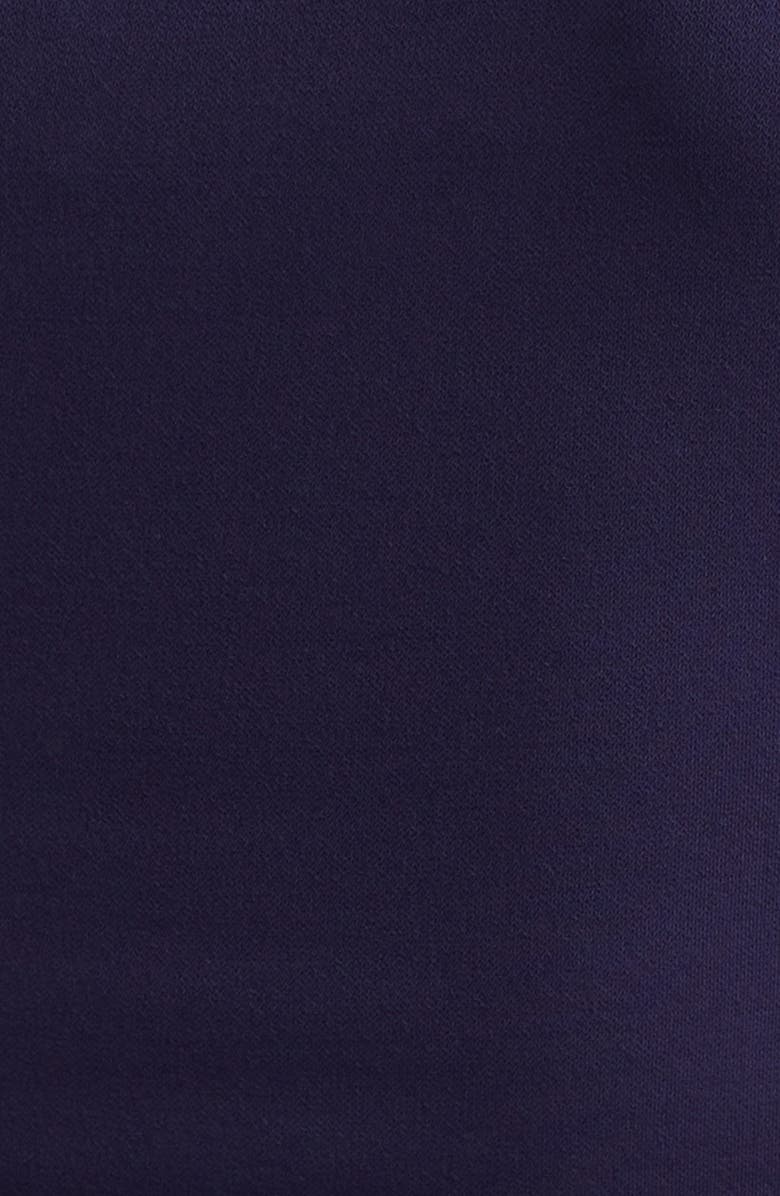 Michael Kors Collection One-Shoulder Knot Detail Jersey Jumpsuit, Alternate, color, Maritime