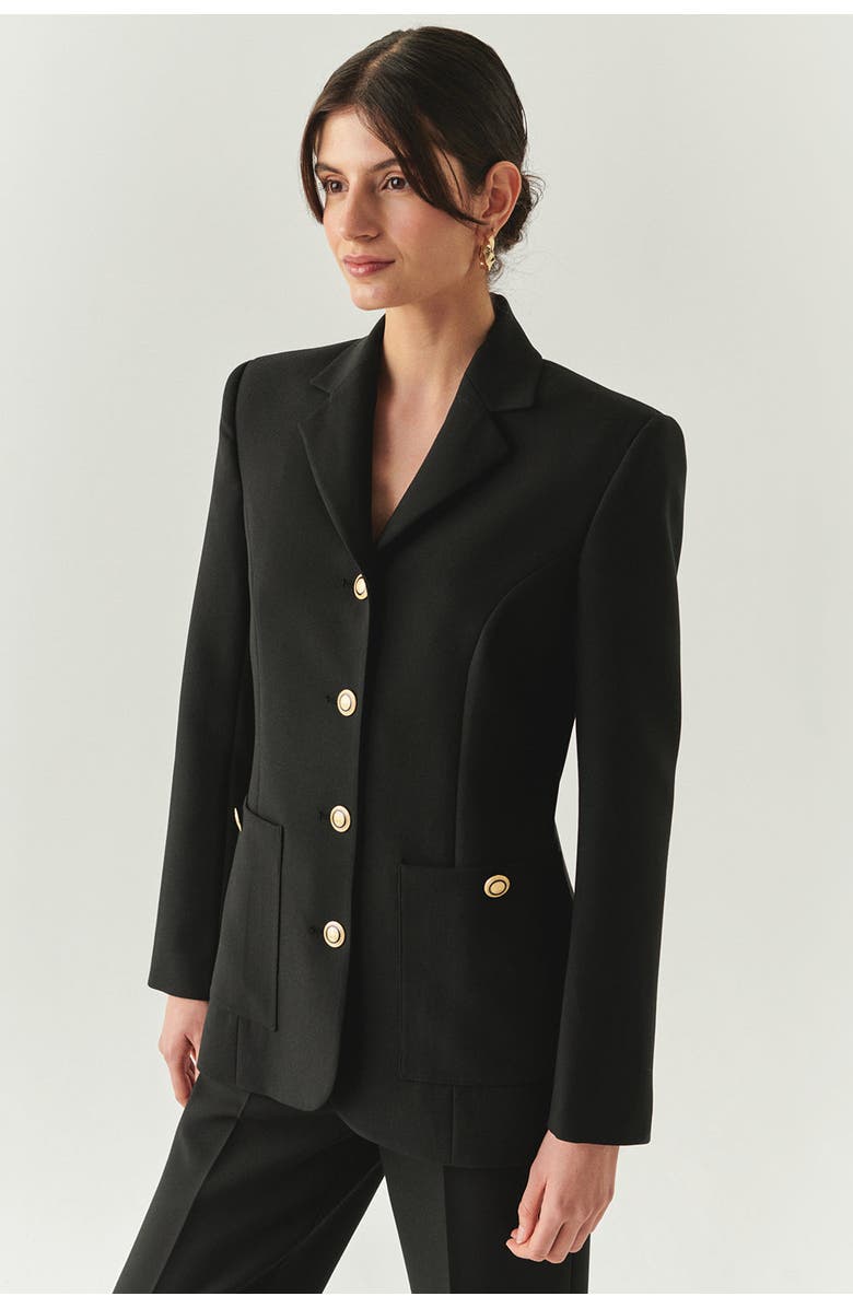 Exquise Veda Blazer, Main, color, Black