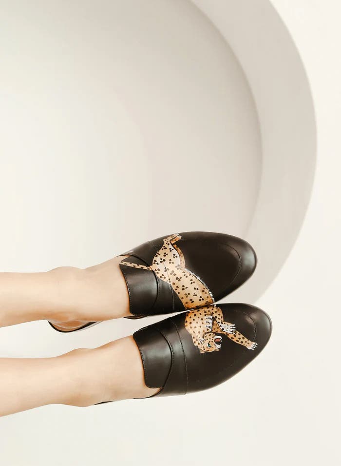 ALEPEL Leopard Mule, Alternate, color, 