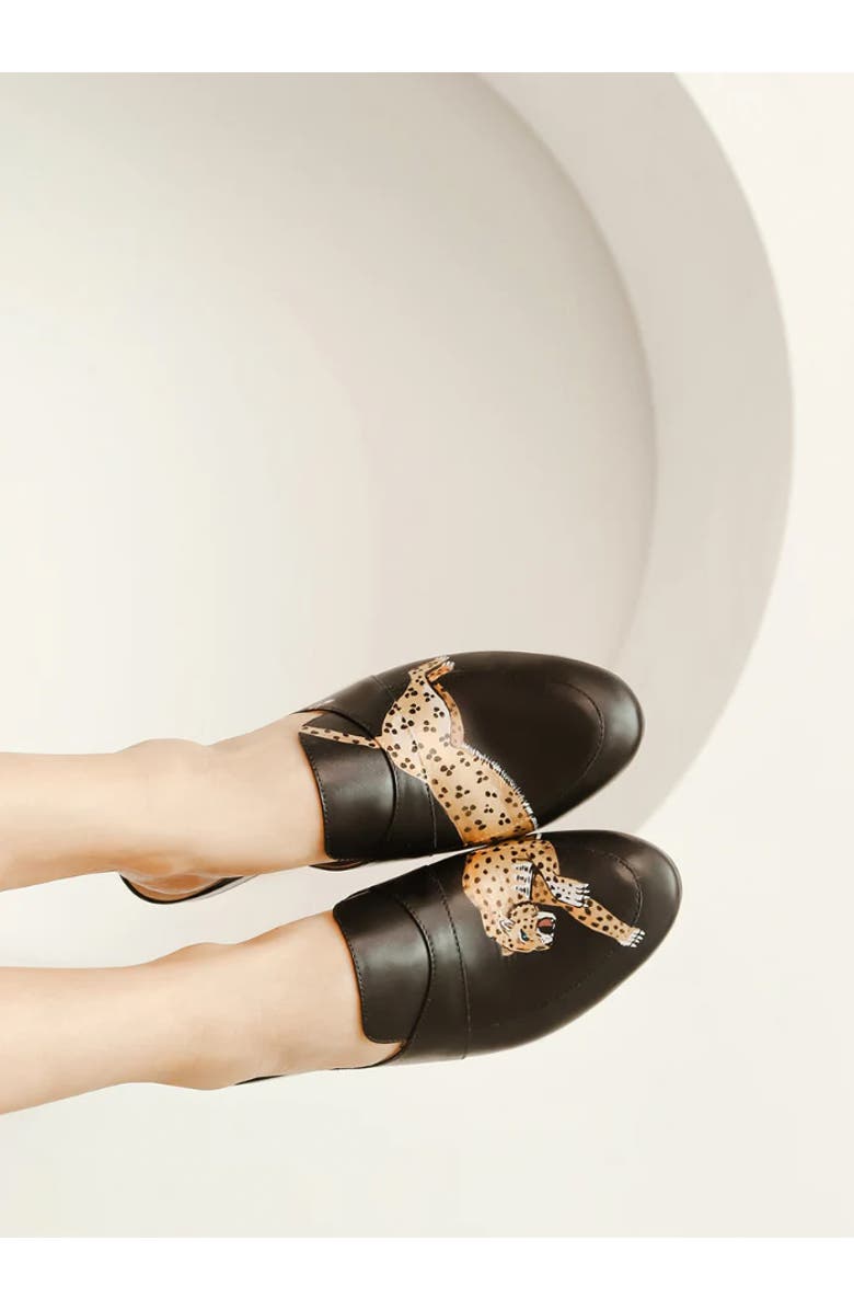 ALEPEL Leopard Mule, Alternate, color,