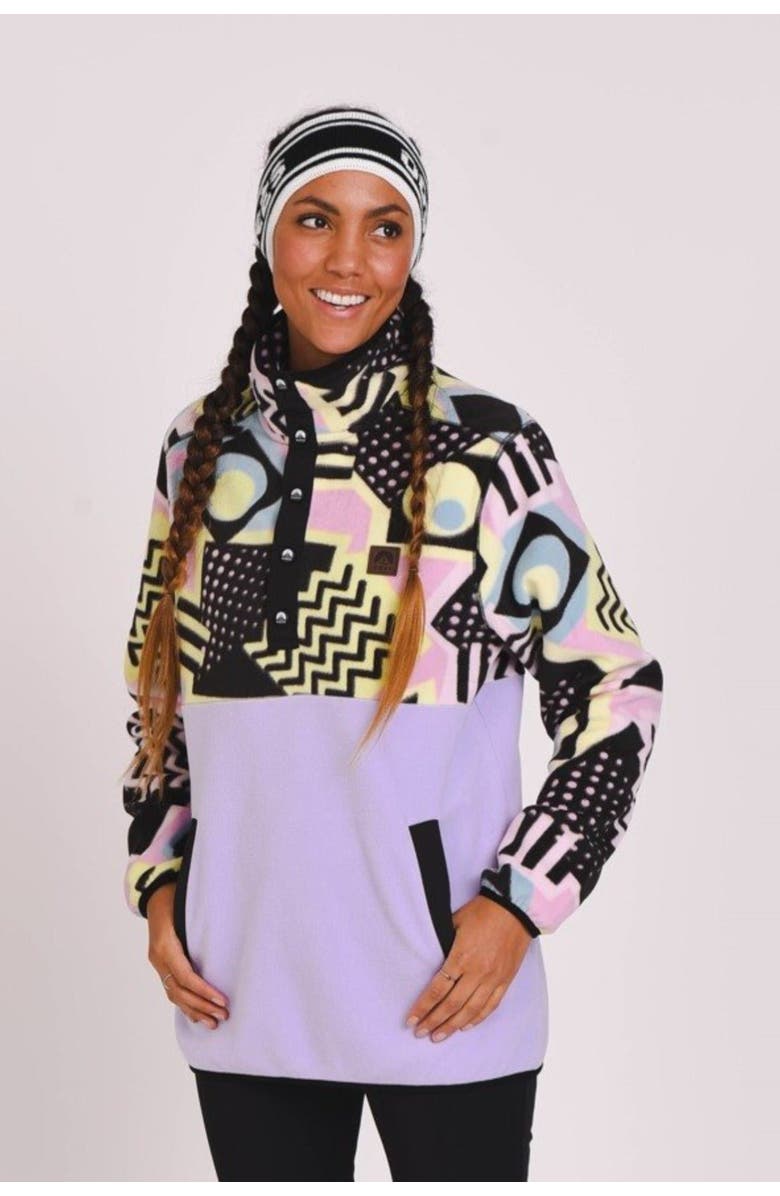 OOSC Saved By The Bell Fleece Purple - Women's, Alternate, color, Purple