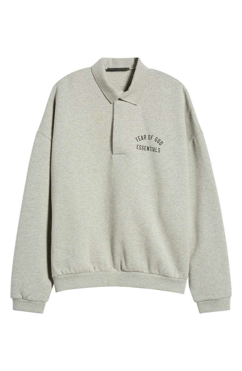 Fear of God Essentials Gender Inclusive Cotton Blend Polo Sweatshirt, Alternate, color,