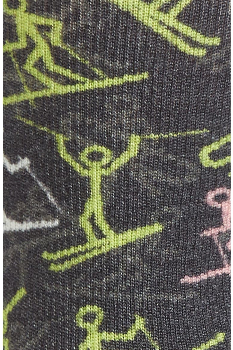 Curated Opening Day Crew Socks, Alternate, color, YELLOW/ BLACK MULTI