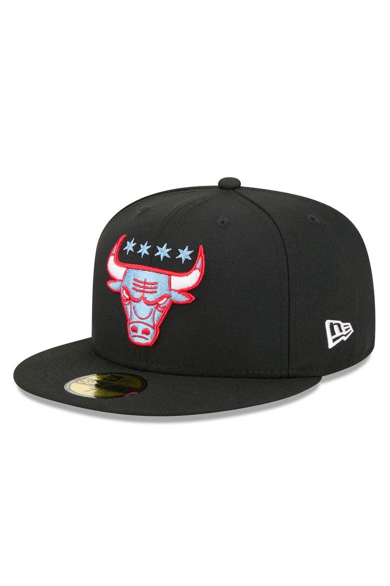 Men's New Era Black Chicago Bulls 2025/26 City Edition Alternate 59FIFTY Fitted Hat, Alternate, color, Black