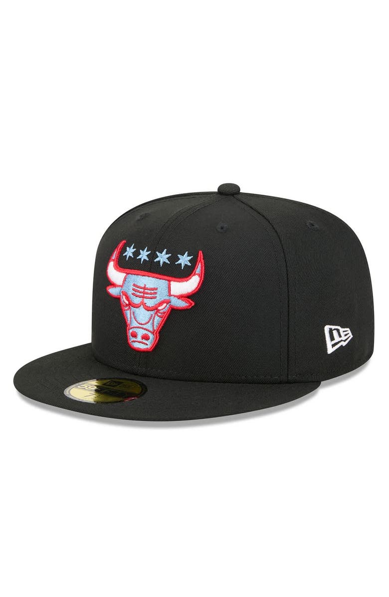 New Era Men's New Era Black Chicago Bulls 2025/26 City Edition Alternate 59FIFTY Fitted Hat, Alternate, color, Black