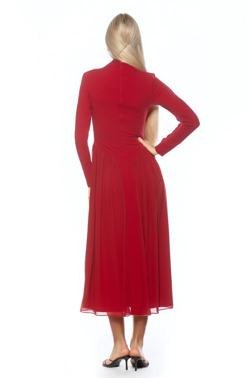 Alexia Admor Odette Dress In Burgundy