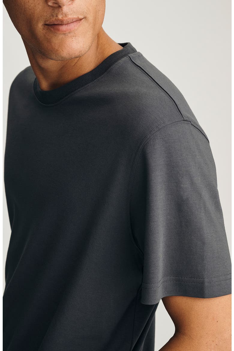 Short Sleeve Cotton & Modal T-Shirt, Alternate, color, ASPHALT