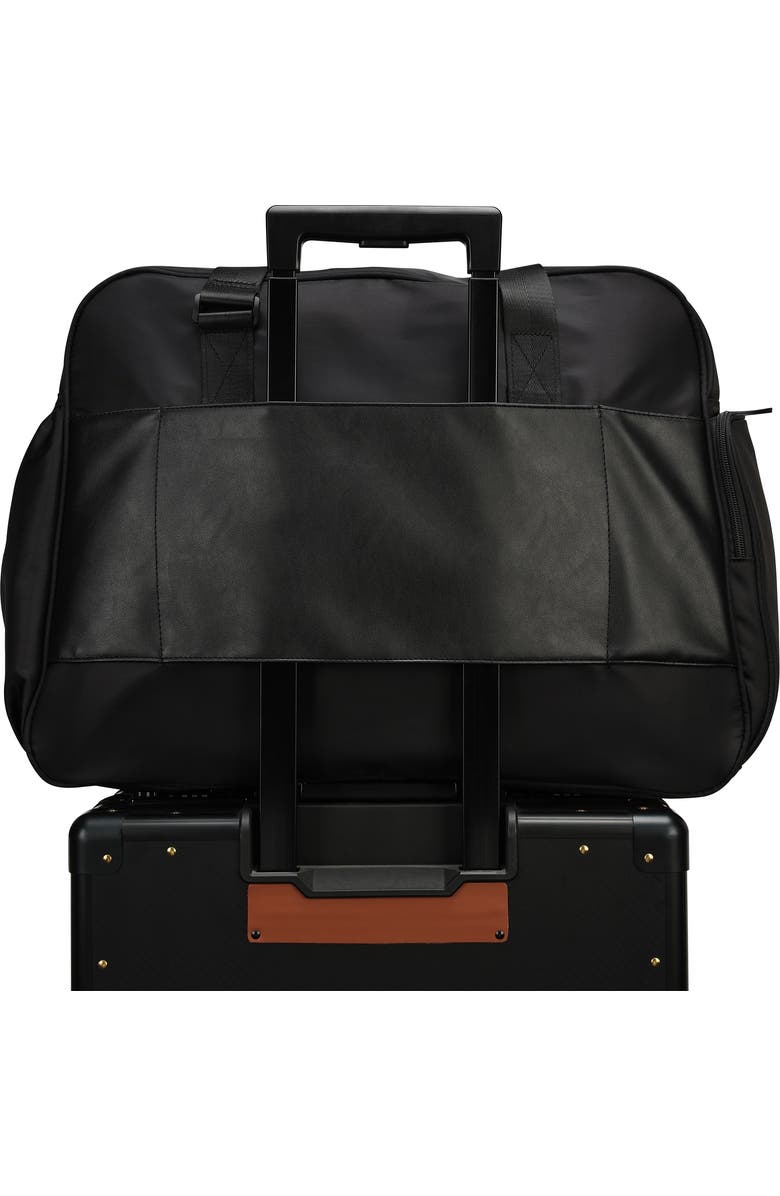 ELLE Wayfarer 40L Monogram Weekender Duffel Bag, Alternate, color, Black