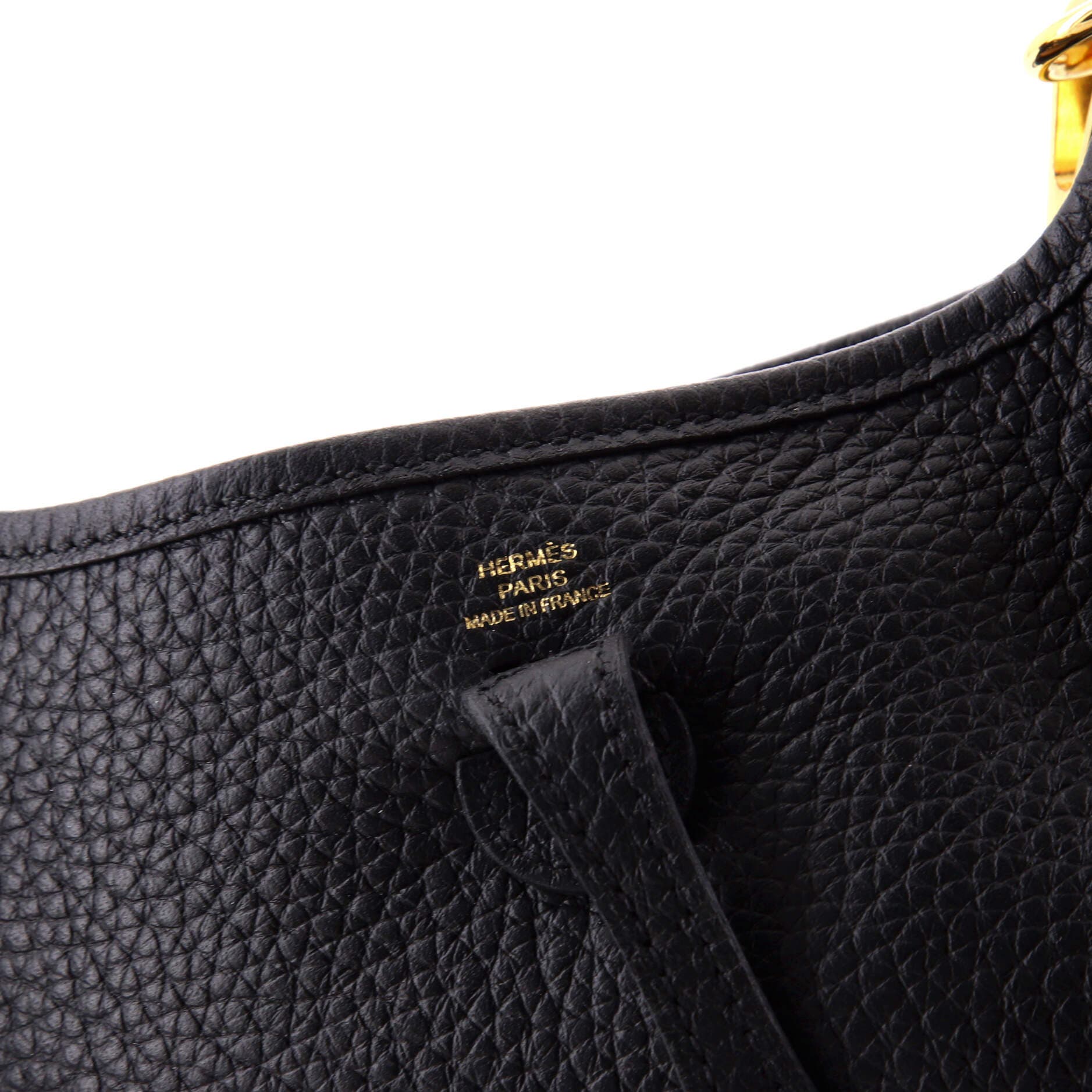 Pre-Owned Hermes Evelyne Bag Gen III Clemence TPM, Alternate, color, Noir