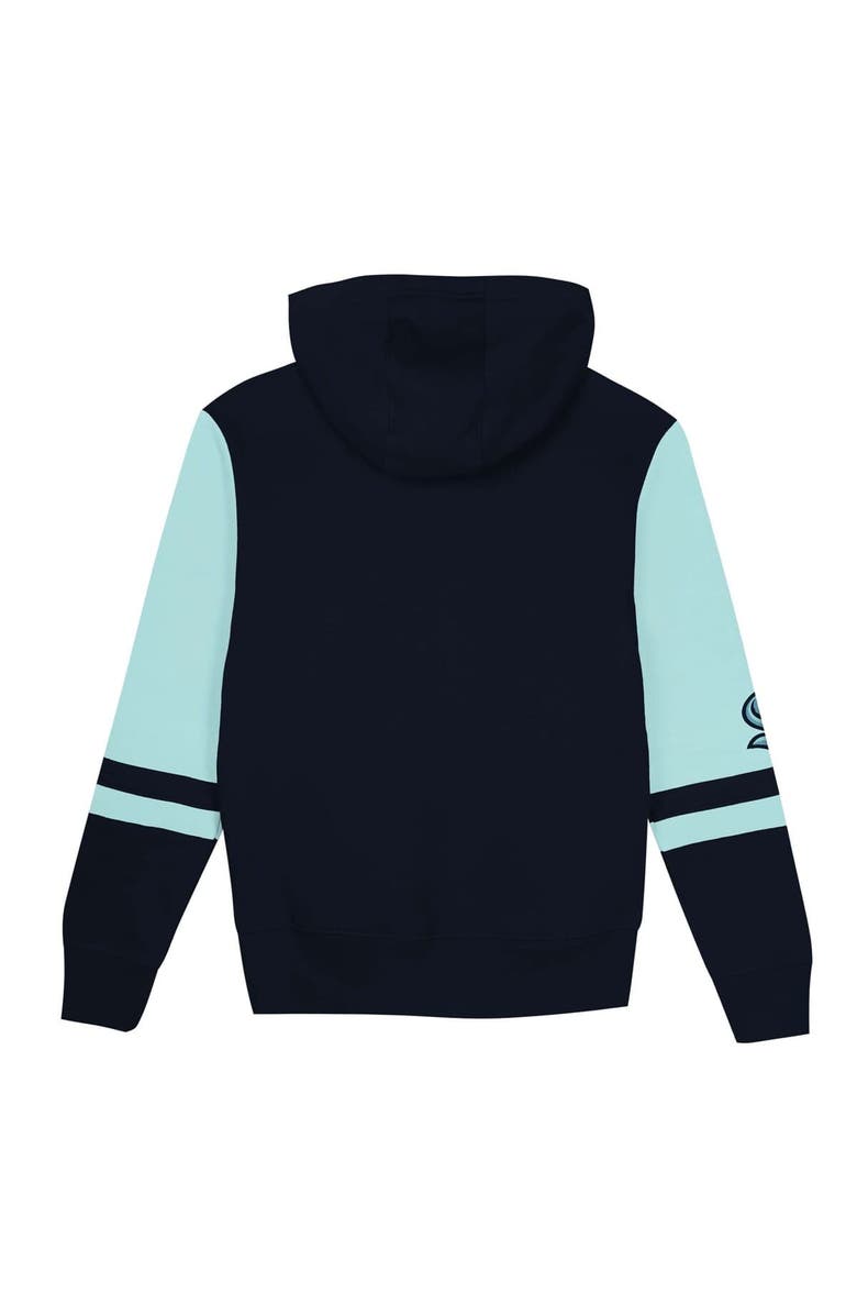 Outerstuff Preschool Navy Seattle Kraken Face Off Full-Zip Hoodie, Alternate, color, Navy