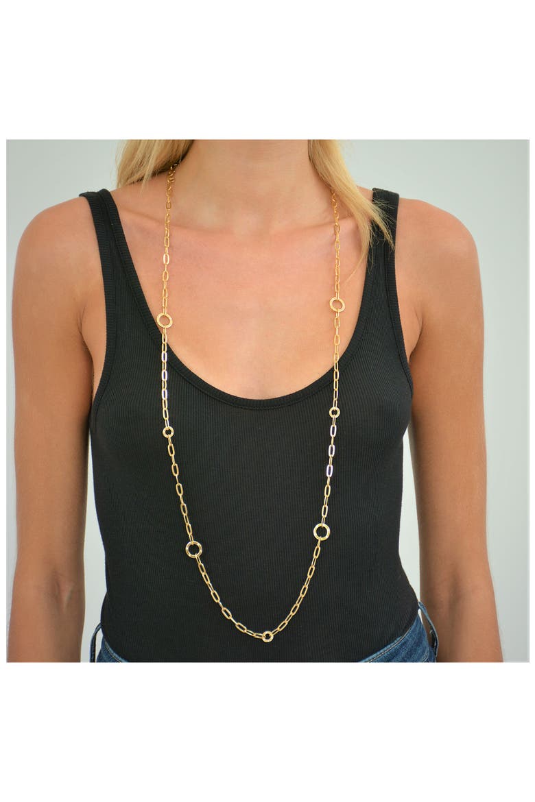 Circle Chain Necklace, Alternate, color, GOLD
