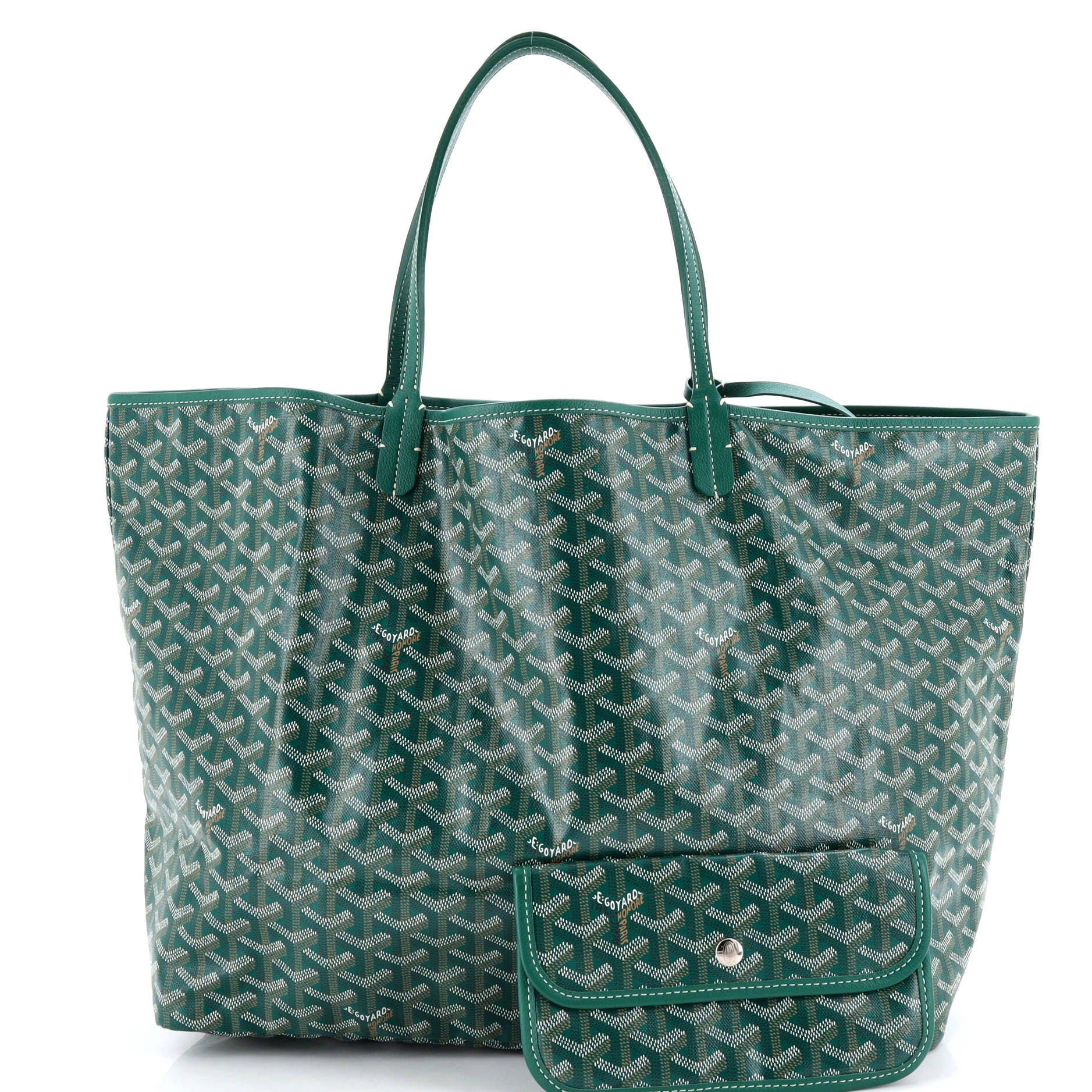 Pre-Owned Goyard Saint Louis Tote Coated Canvas GM, Alternate, color, Green