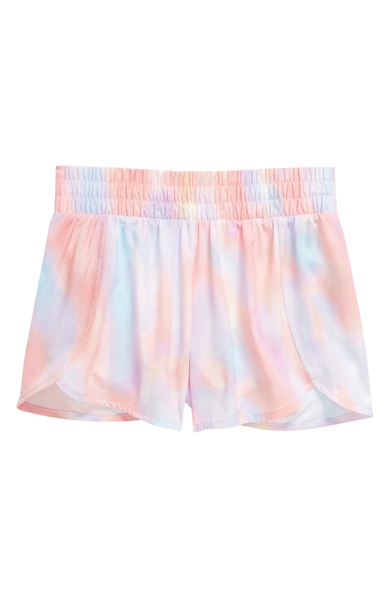 Zella Girl Kids' On Your Mark Shorts, Main, color, Pink Prism Float