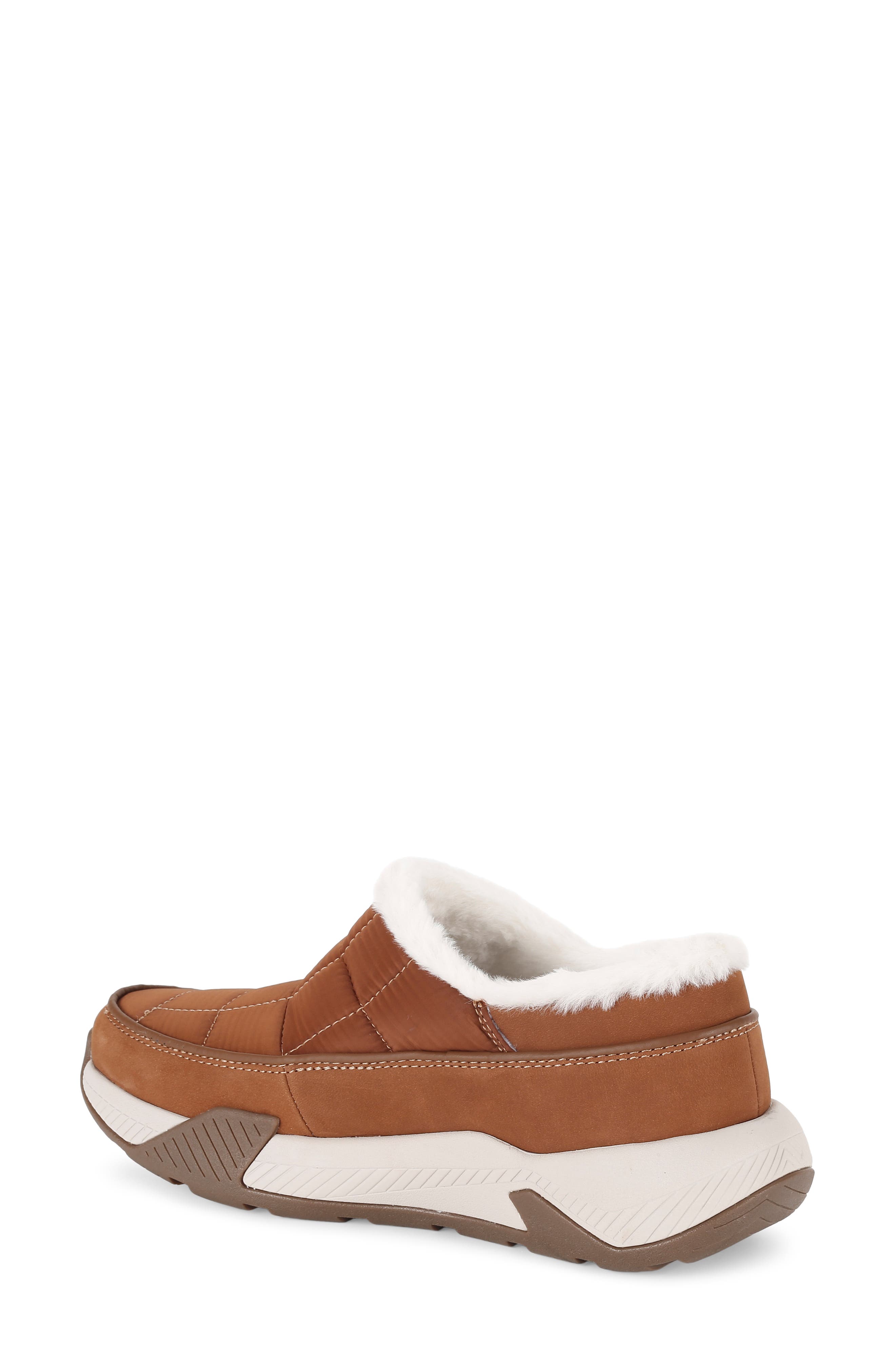 Spyder Leah Faux Fur Lined Waterproof Slip-On Sneaker, Alternate, color, Roasted Pecan