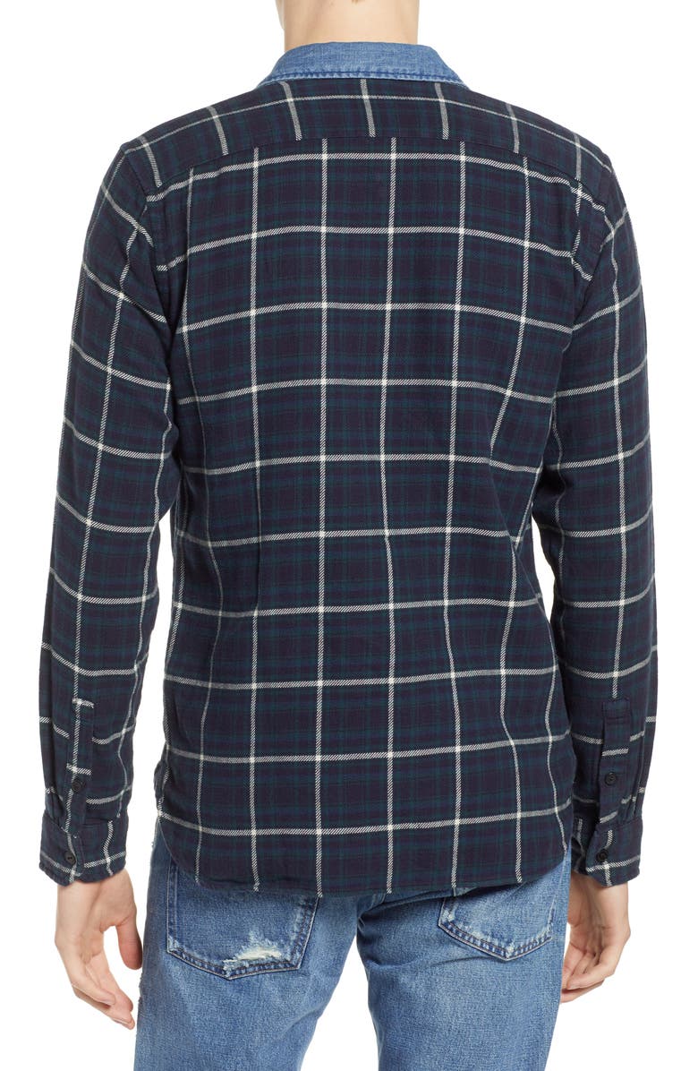 Levi's<sup>®</sup> x Justin Timberlake Slim Fit Flannel Worker Shirt, Alternate, color,