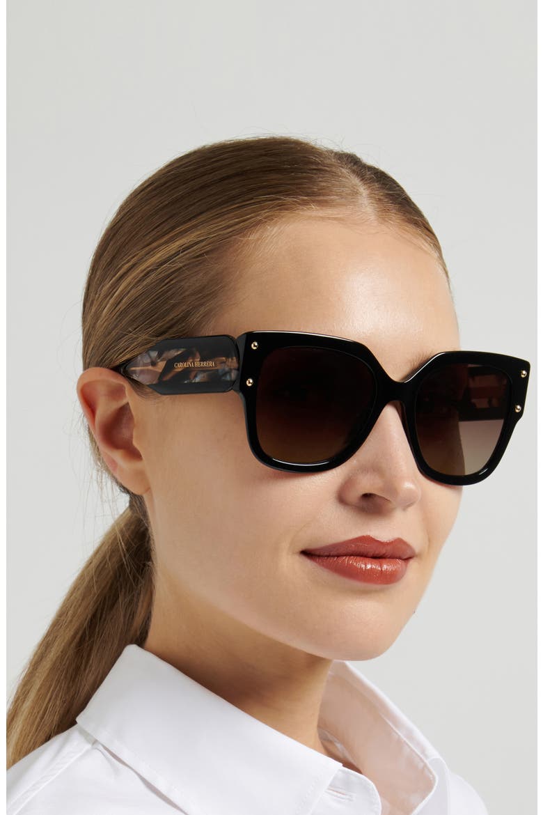 Her 55mm Gradient Square Sunglasses, Alternate, color, 0807-HA