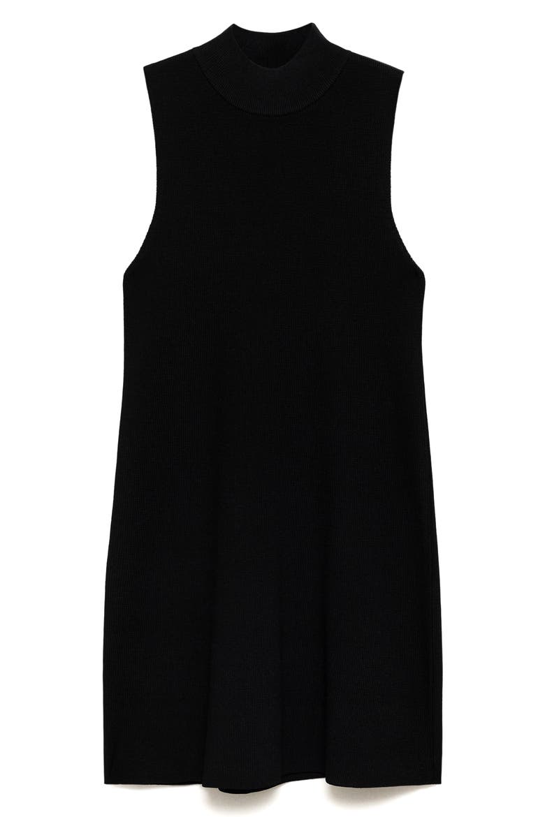 Perkins Sleeveless Sweater Dress, Main, color, BLACK