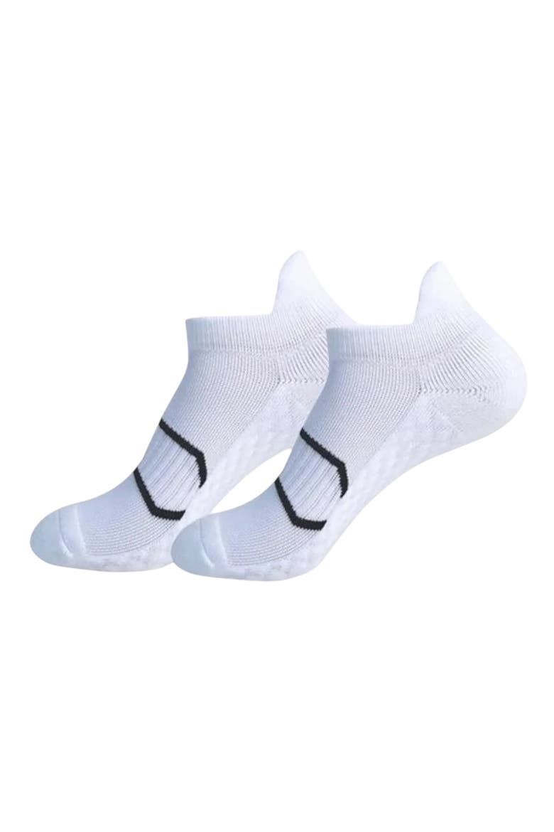 Cushioned Support Ankle Socks, Alternate, color, WHITE MULTI