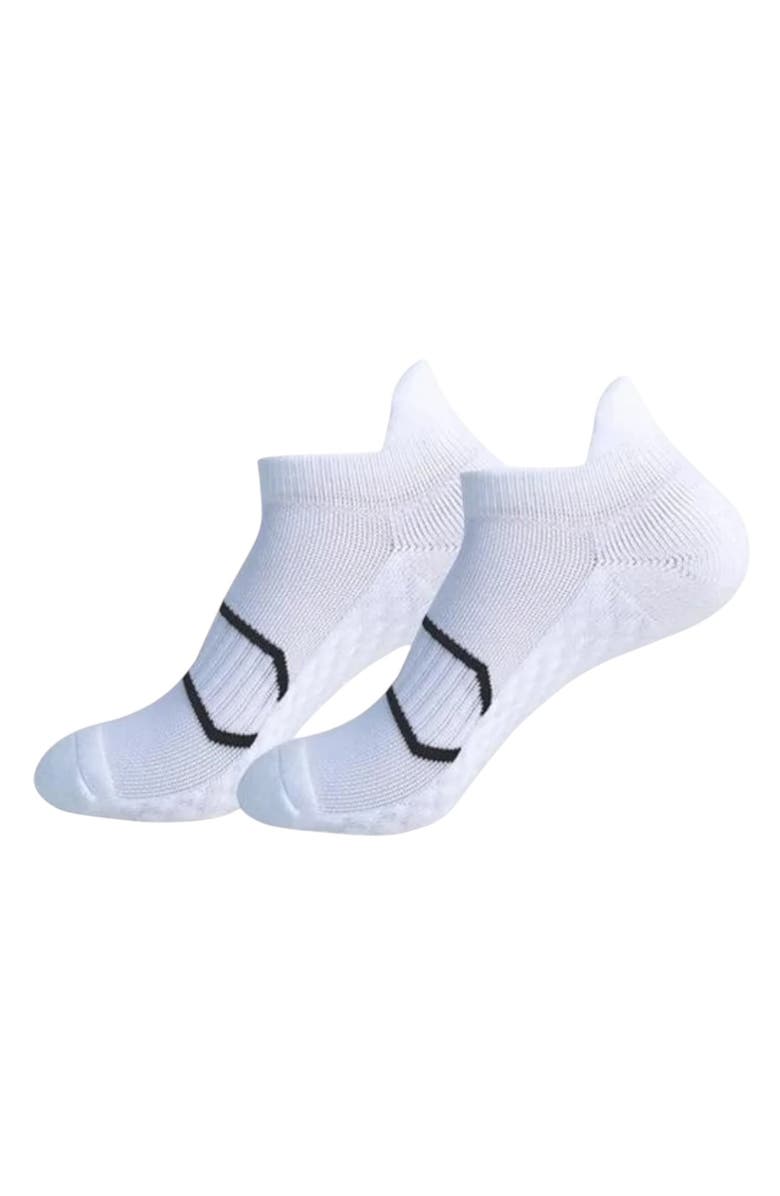 HIGH HEEL JUNGLE Cushioned Support Ankle Socks, Alternate, color, White Multi