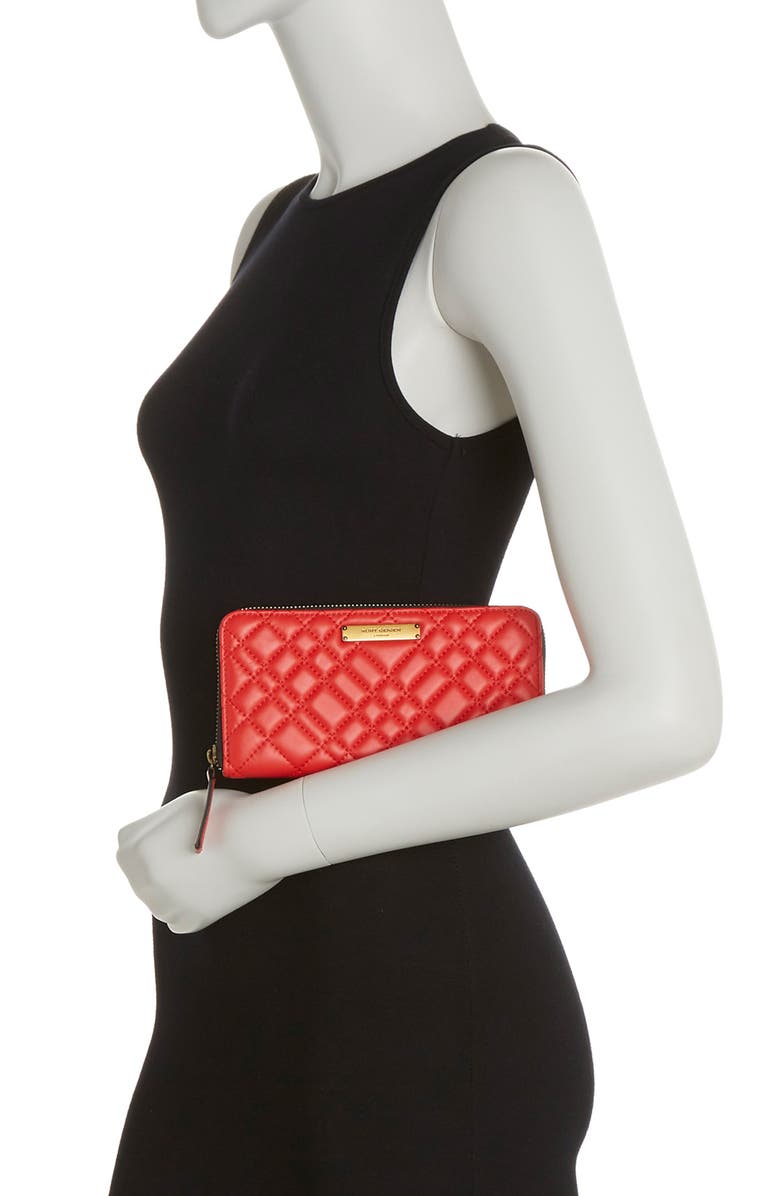 Kurt Geiger London Zip Around Leather Wallet, Alternate, color,
