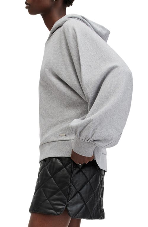Allsaints Tierra Pullover Circle Logo Hoodie In Gray